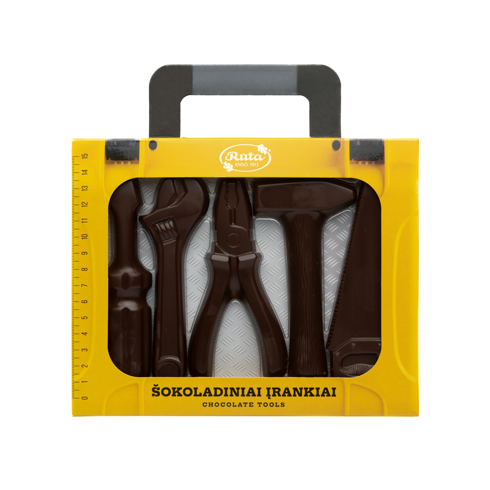 Collection of dark chocolate figures “Chocolate tools“, 160 g